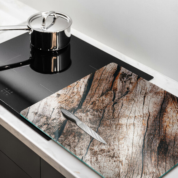 Osłona ściany przy kuchence gazowej Struktura drewna