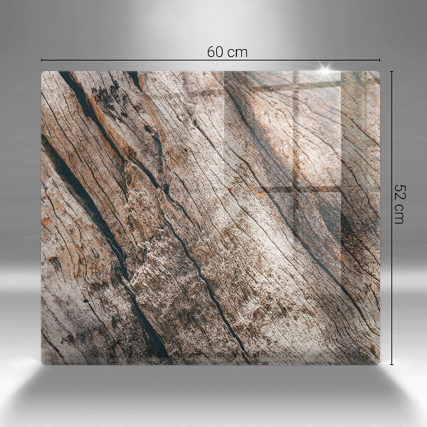 Osłona ściany przy kuchence gazowej Struktura drewna