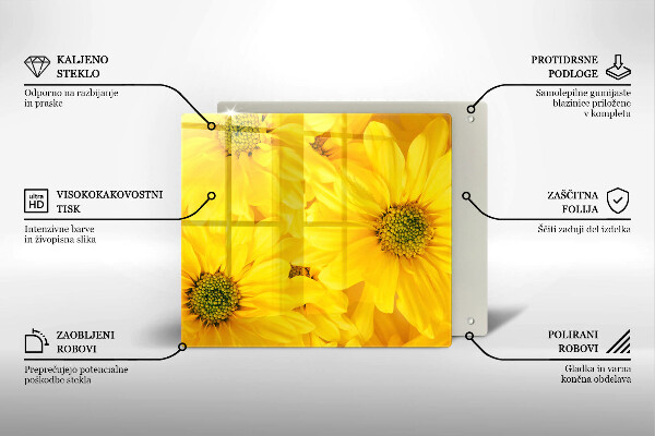 Osłona ściany przy kuchence gazowej Kwiaty płatki