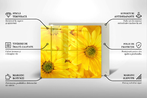 Osłona ściany przy kuchence gazowej Kwiaty płatki