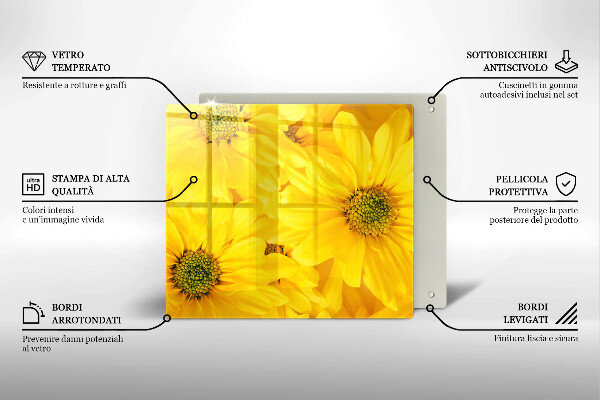 Osłona ściany przy kuchence gazowej Kwiaty płatki