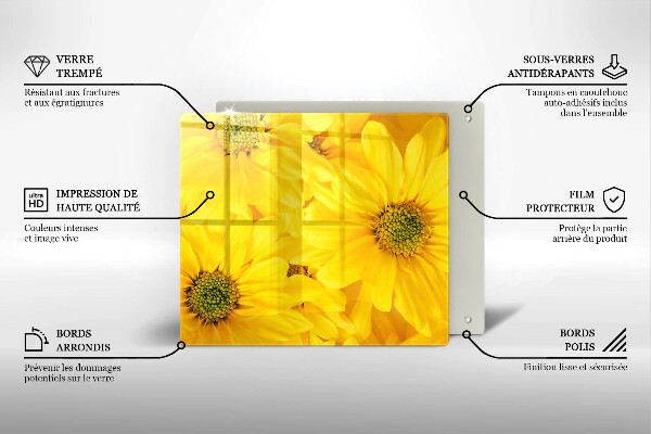Osłona ściany przy kuchence gazowej Kwiaty płatki