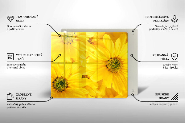 Osłona ściany przy kuchence gazowej Kwiaty płatki