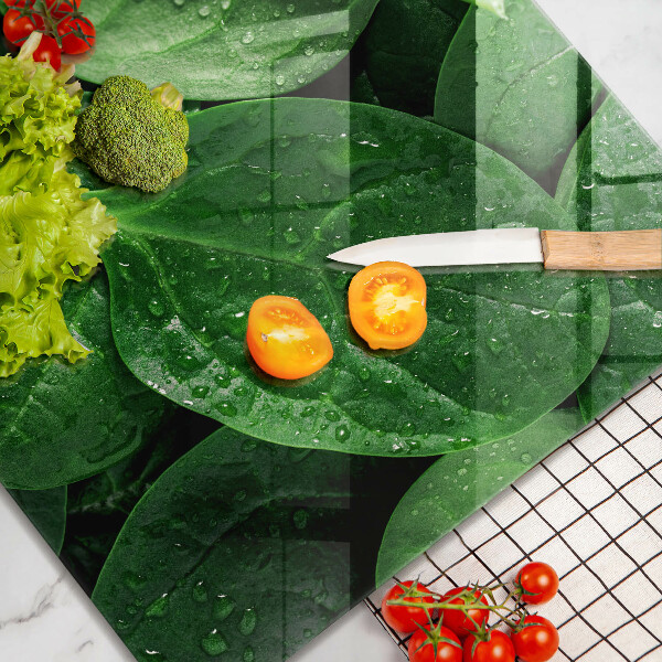 Osłona ściany przy kuchence gazowej Liście bazylii