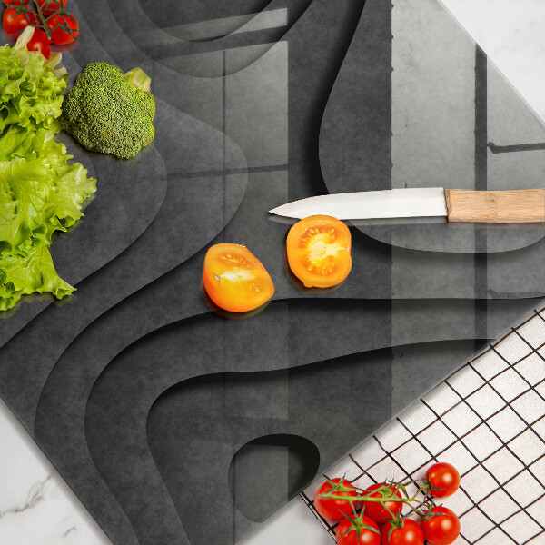 Osłona ściany przy kuchence gazowej Kamienne kształty 3D