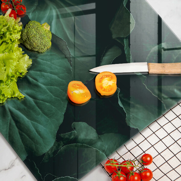 Osłona blatu kuchennego Dzikie ciemne liście