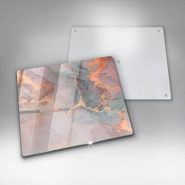 Osłona blatu kuchennego Marmur ze złotem