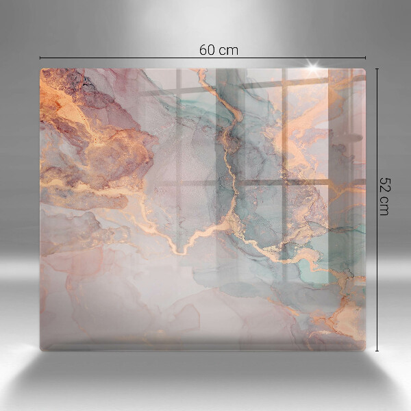 Osłona blatu kuchennego Marmur ze złotem