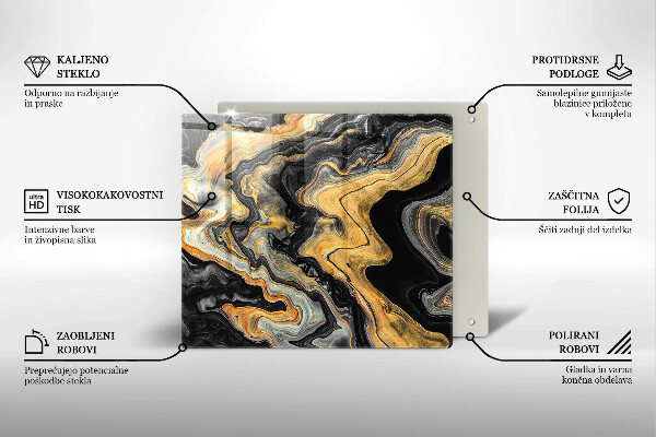 Osłona ściany przy kuchence gazowej Abstrakcyjna struktura