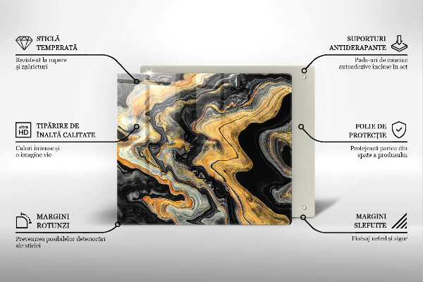 Osłona ściany przy kuchence gazowej Abstrakcyjna struktura