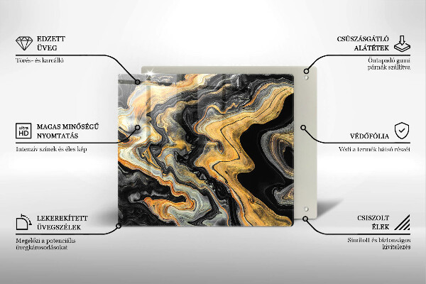 Osłona ściany przy kuchence gazowej Abstrakcyjna struktura