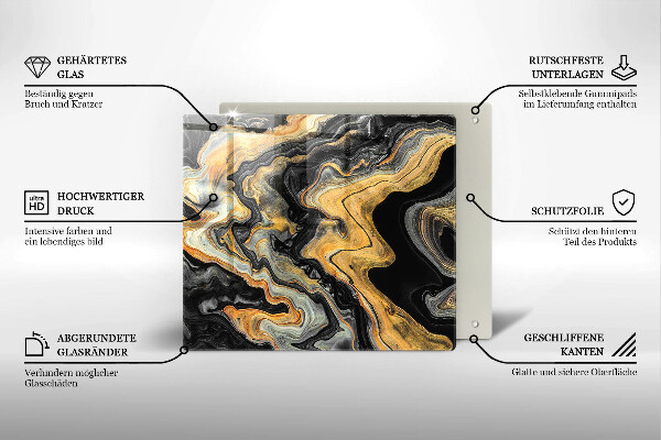 Osłona ściany przy kuchence gazowej Abstrakcyjna struktura