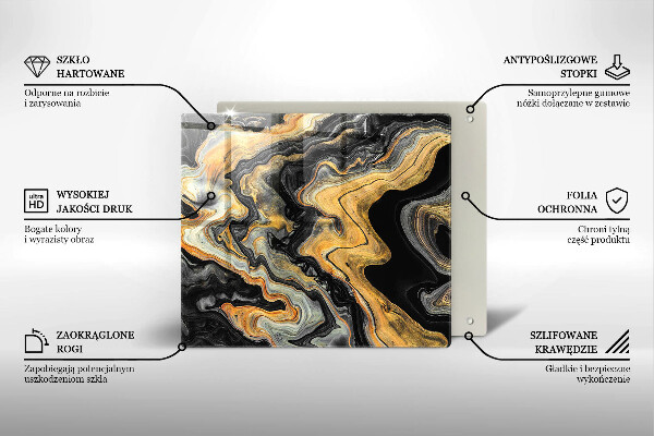 Osłona ściany przy kuchence gazowej Abstrakcyjna struktura