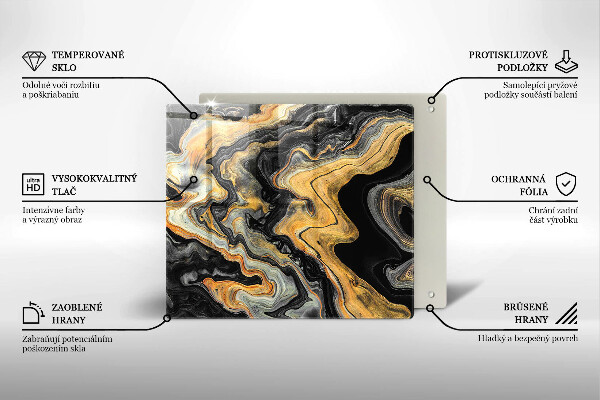 Osłona ściany przy kuchence gazowej Abstrakcyjna struktura