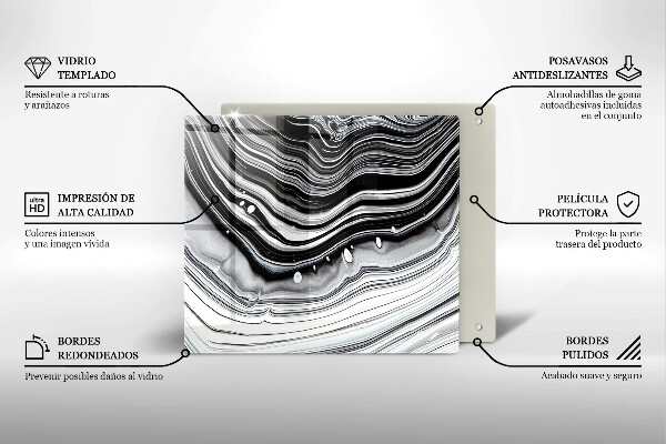 Płyta ochronna na kuchenkę Abstrakcja tusz