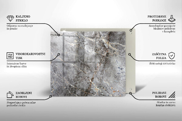 Osłona ściany przy kuchence gazowej Tekstura kamienia