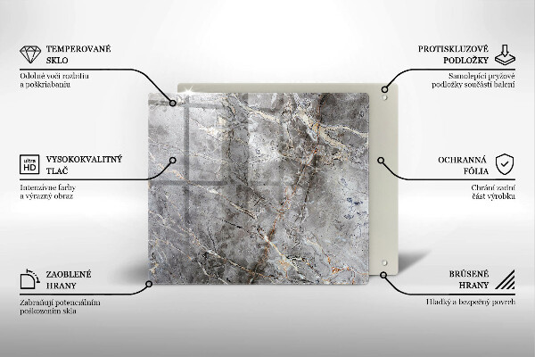 Osłona ściany przy kuchence gazowej Tekstura kamienia