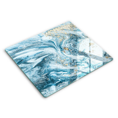 Osłona ściany przy kuchence gazowej Struktura ze złotem