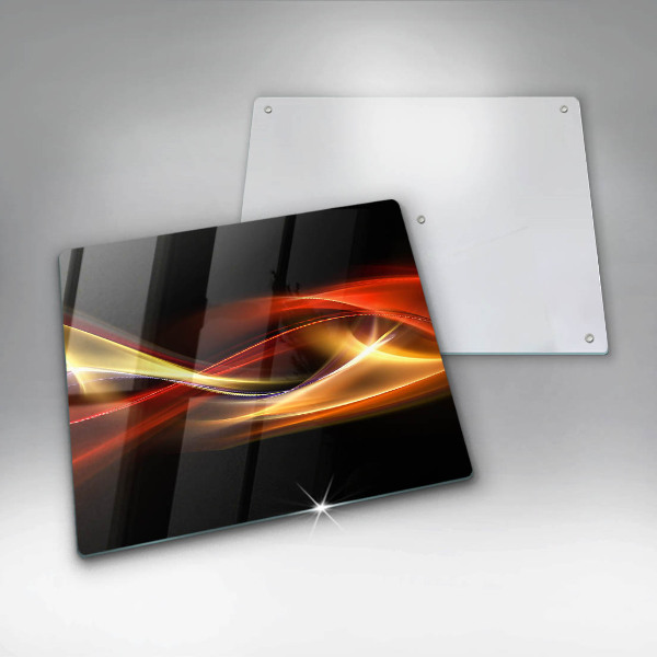 Płyta ochronna na kuchenkę Abstrakcja dym i światło