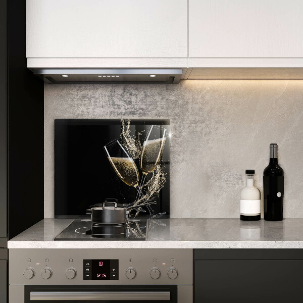 Osłona ściany przy kuchence gazowej Kieliszki szampana