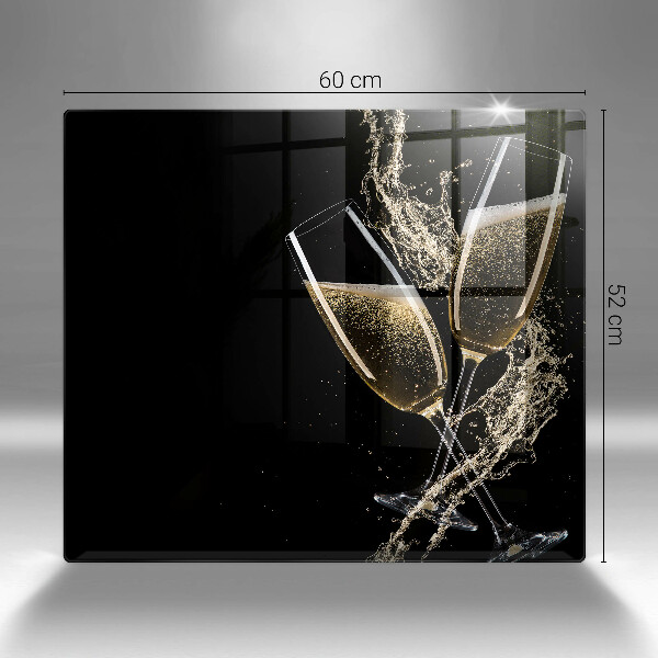 Osłona ściany przy kuchence gazowej Kieliszki szampana