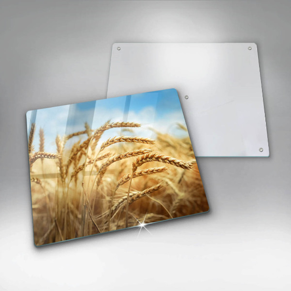 Osłona ściany przy kuchence gazowej Kłosy zbóż na polu