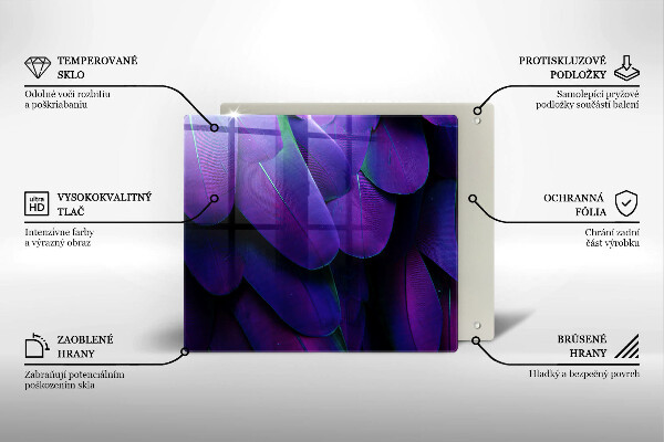 Osłona ściany przy kuchence gazowej Neonowe pióra