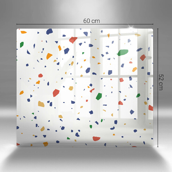 Osłona ściany przy kuchence gazowej Kolorowy gres