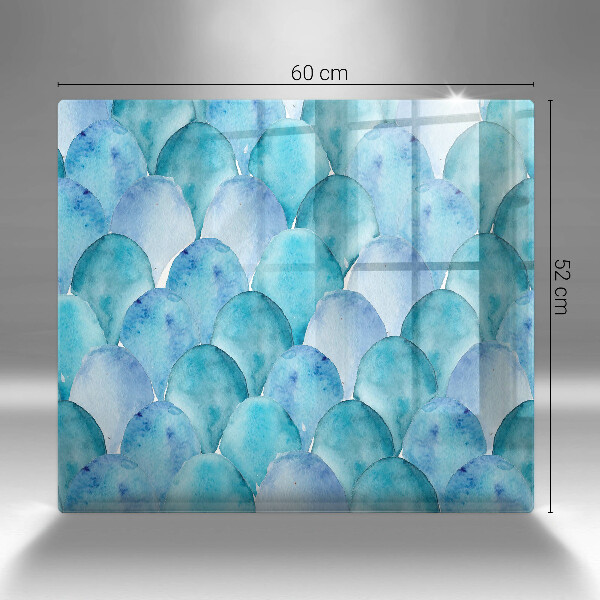 Osłona ściany przy kuchence gazowej Akwarelowe łuski