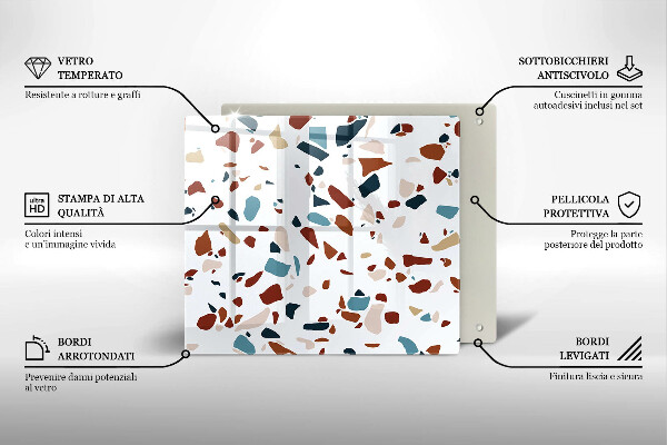 Osłona ściany przy kuchence gazowej Ozdobny kamień