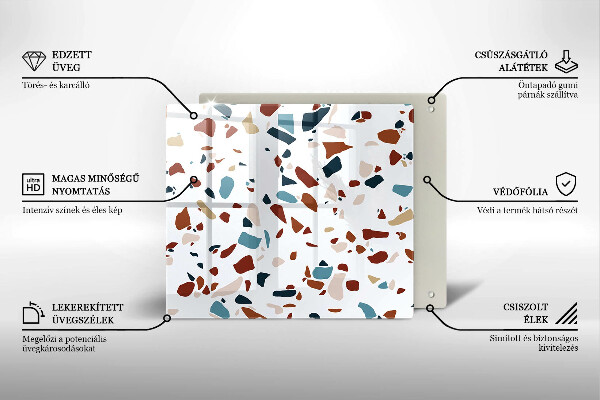 Osłona ściany przy kuchence gazowej Ozdobny kamień