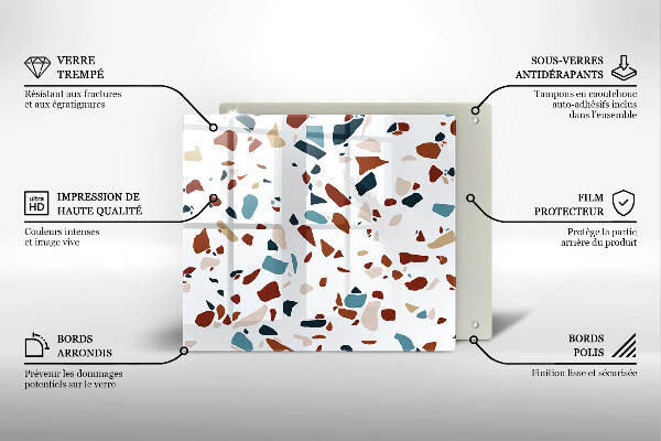 Osłona ściany przy kuchence gazowej Ozdobny kamień