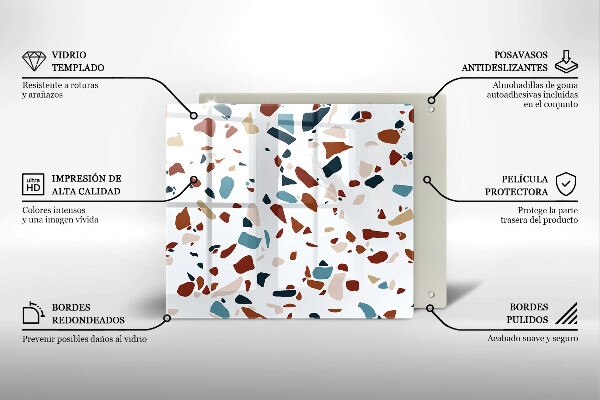 Osłona ściany przy kuchence gazowej Ozdobny kamień