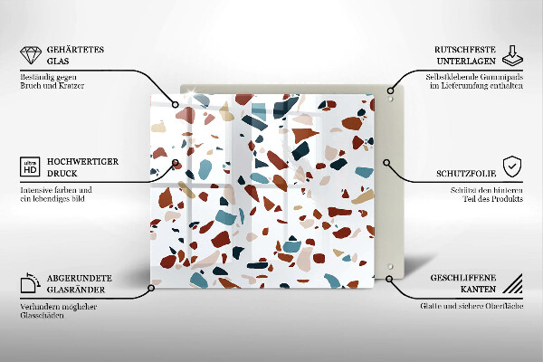 Osłona ściany przy kuchence gazowej Ozdobny kamień