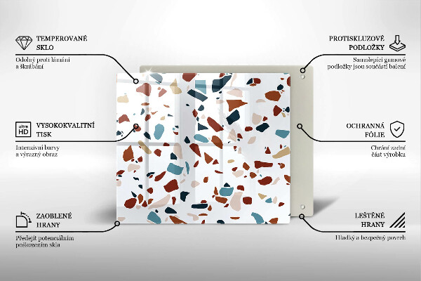 Osłona ściany przy kuchence gazowej Ozdobny kamień