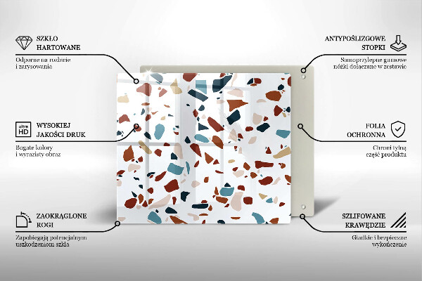 Osłona ściany przy kuchence gazowej Ozdobny kamień