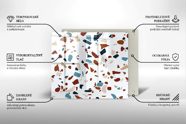 Osłona ściany przy kuchence gazowej Ozdobny kamień