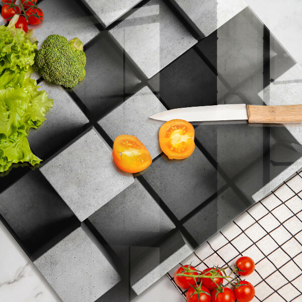 Osłona ściany przy kuchence gazowej Tło geometria 3D