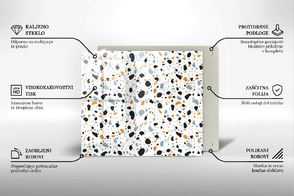 Osłona ściany przy kuchence gazowej Dekoracyjny kamień gres