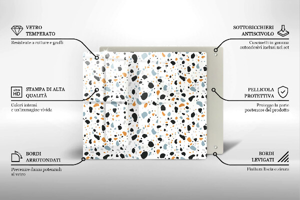 Osłona ściany przy kuchence gazowej Dekoracyjny kamień gres
