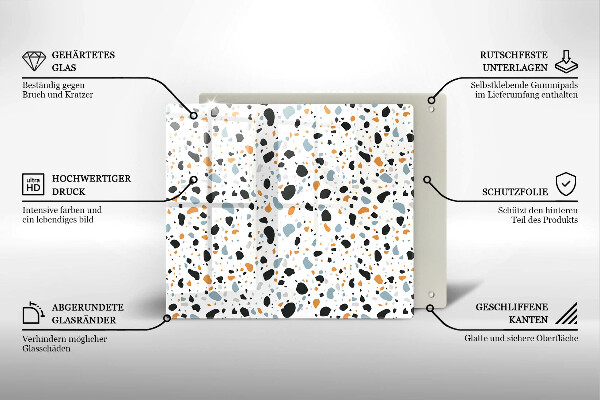 Osłona ściany przy kuchence gazowej Dekoracyjny kamień gres