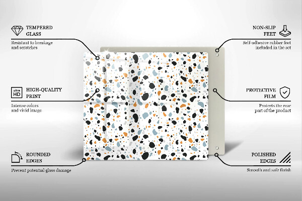 Osłona ściany przy kuchence gazowej Dekoracyjny kamień gres