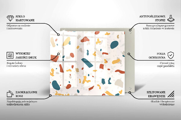 Osłona ściany przy kuchence gazowej Gres dekoracyjny kamień