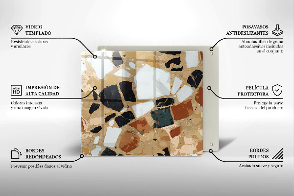 Osłona ściany przy kuchence gazowej Ozdobne kamienie płyta