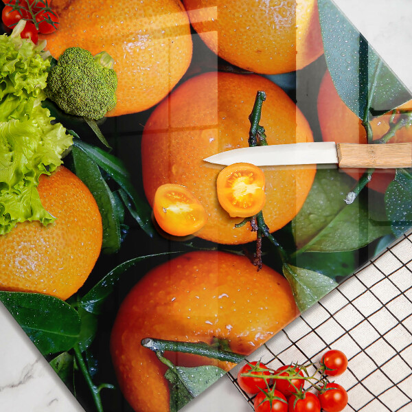 Osłona ściany przy kuchence gazowej Owoce pomarańcze