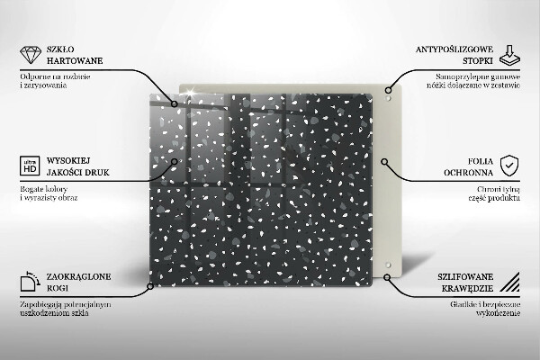 Osłona ściany przy kuchence gazowej Ozdobny kamień