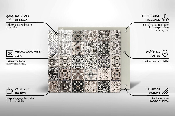 Osłona ściany przy kuchence gazowej Płytki ozdobne kafelki