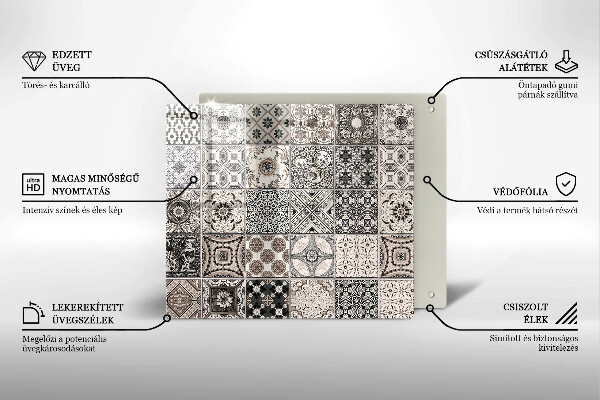 Osłona ściany przy kuchence gazowej Płytki ozdobne kafelki