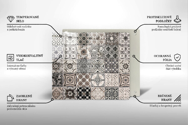 Osłona ściany przy kuchence gazowej Płytki ozdobne kafelki