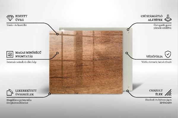 Osłona ściany przy kuchence gazowej Drewno tekstura